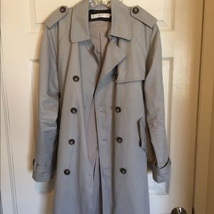 Grey trench coat. Shades of Grey by Micah Cohen. M